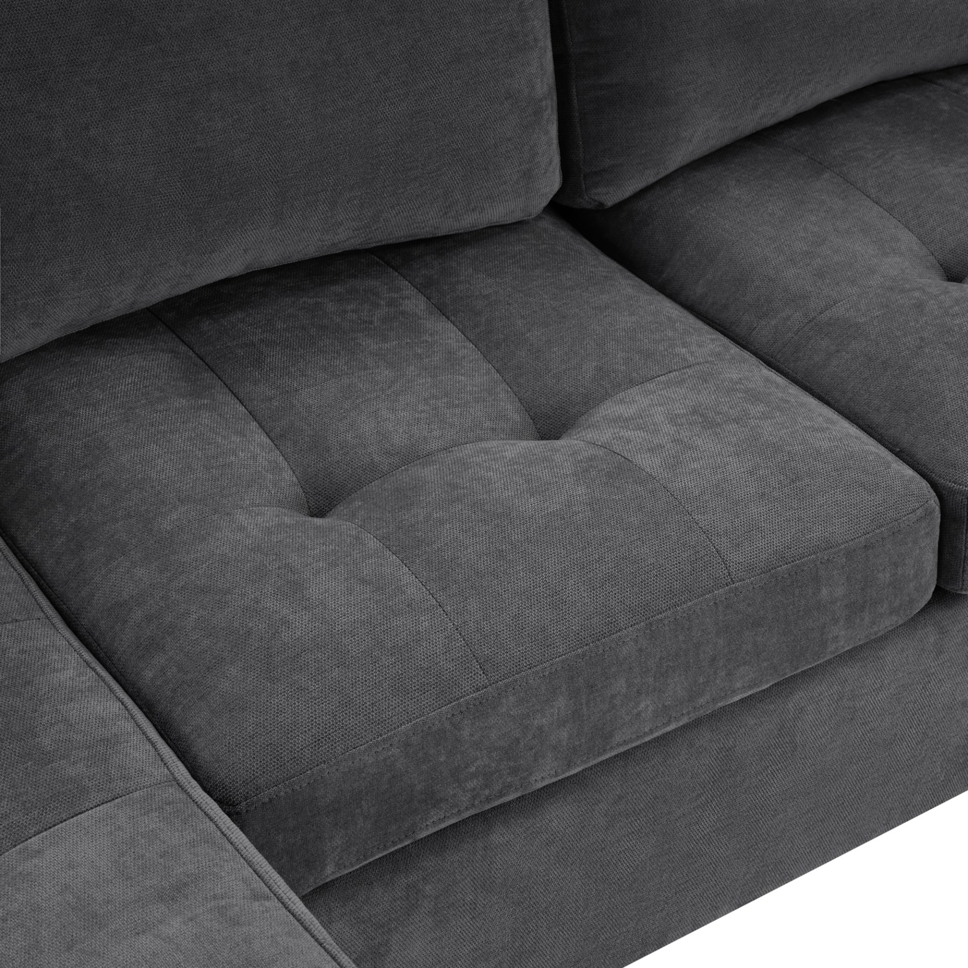 U Shaped Sectional Sofa, Corner Living Room Couch With Built In Cup Holders, Storage, USB Ports - Gray - Image 12