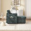 Multifunctional Recliner Sofa With Storage And Cell Phone Stand For Living Room And Bedroom - Emerald - Image 10