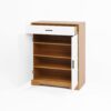 Freestanding Wooden Shoe Cabinet Organizer With Adjustable Shelves And Drawer - Natural / White - Image 18
