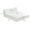 Queen Mattress & Bed Frame With Cool , Innovative All In One, Pressure Relief, Motion Isolation - White - Image 3
