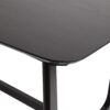 Mid-Century Modern Dining Table With Trestle Base - Black Ash - Image 3