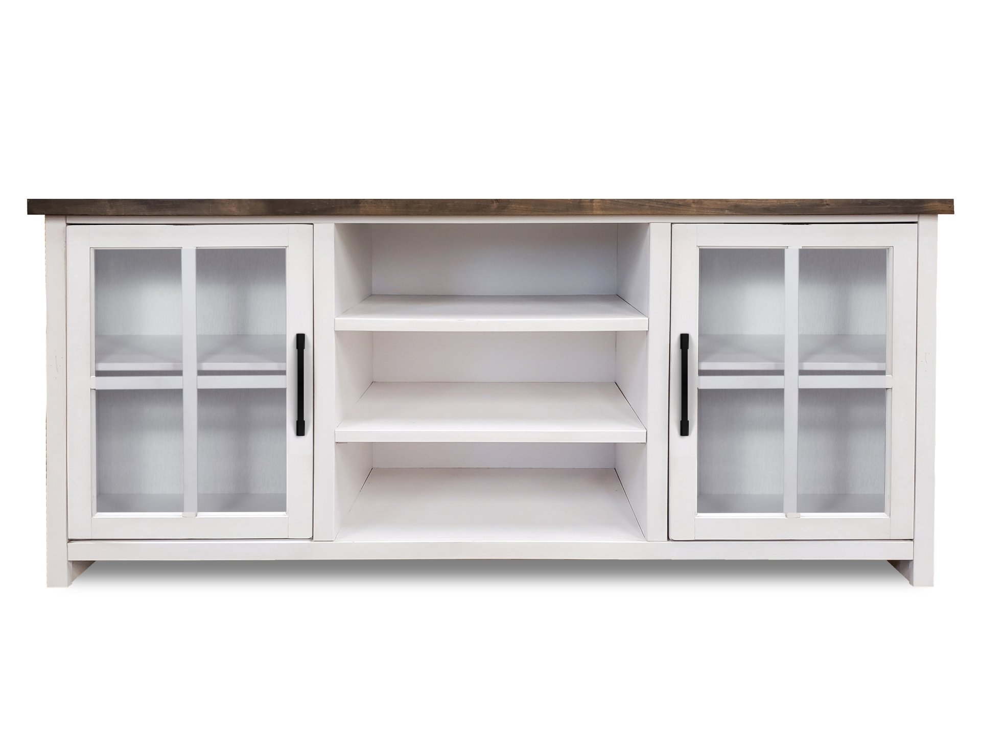 Hampton - TV Stand Console For TVs Up To 80" - Jasmine Whitewash / Barnwood - Image 6