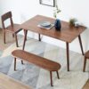 Dining Bench Bench For Dining Room, Bedroom - Natural Oak - Image 4