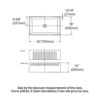 Sink 30" Apron Front Reversible Single Bowl Kitchen Sink With Grid And Strainer - White - Image 3