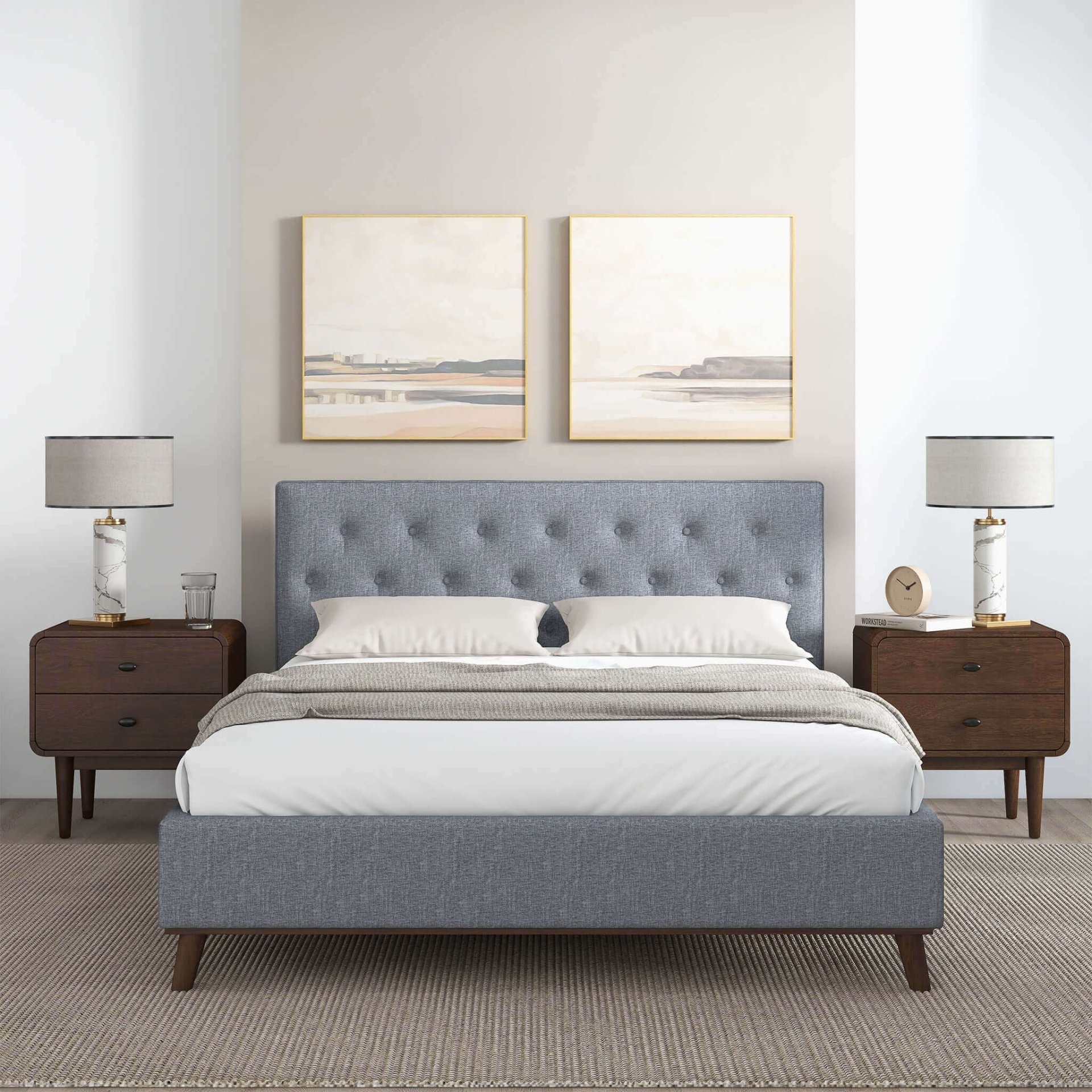 Graceville - King Size Platform Bed - Gray - Image 6