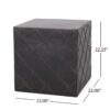 Outdoor Lightweight Concrete, Side Table - Copper - Image 3