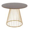 Canary Cosmo - Contemporary Dining Table - Gold / Walnut - Image 2