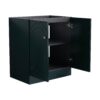 Modern 30" Freestanding Bathroom Vanity With Soft Close Cabinet Doors, Excluding Sink - Dark Green - Image 11