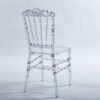 Dining Chair With Plastic Seat, Welding Chair (Set of 4) - Transparent - Image 4