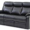 Double Reclining Sofa - Black - Image 3