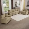 Warm And Cozy Home Theater Style Sofa Set With Soft Cushions - Tan - Image 5