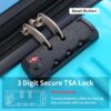 Hardshell Luggage Sets 3 Piece Gradient Color Expandable Suitcase With Spinner Wheels And Tsa Lock Lightweight 20" 24" 28" Available - Blue / Red - Image 12