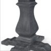 Rustic Extendable Dining Table With Pedestal Base - Gray - Image 8