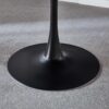 Tulip Table Mid-Century Dining Table For 4-6 People With Round MDF Table Top, Pedestal Dining Table, End Table Leisure Coffee Table - Black - Image 4