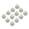 Christmas Ball Ornaments, Decorative Hanging Ball Christmas Tree Ornaments, For Holiday Party Decorations (Set of 12) - White - Image 2