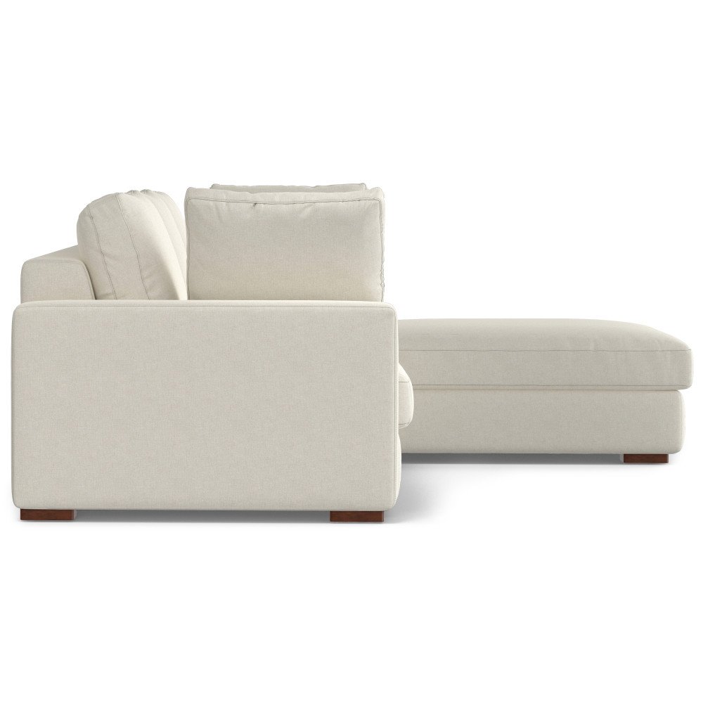 Charlie - Deep Seater Right Sectional Sofa - Cream - Image 14