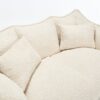Comfortable Dual Beanbag Chair With High Resilience Foam Core For 2 People - Beige - Image 21