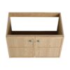 Modern 30" Wall Mounted Bathroom Vanity With Soft Closing Doors, Excluding Sink - Oak - Image 14