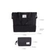 5 Piece Set (20"24"28 +A Travel Bag And A Toiletry Bag), Hard Case Spinner Wheels Luggage Sets With Tsa Lock Carry On Suitcase Luggage Durable Suitcase - Black - Image 8