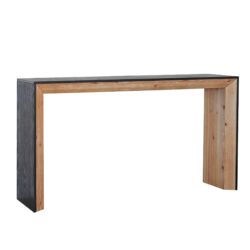 Modern Wood Console Table Entryway Table Sofa Table & Contemporary Design - Black / Natural