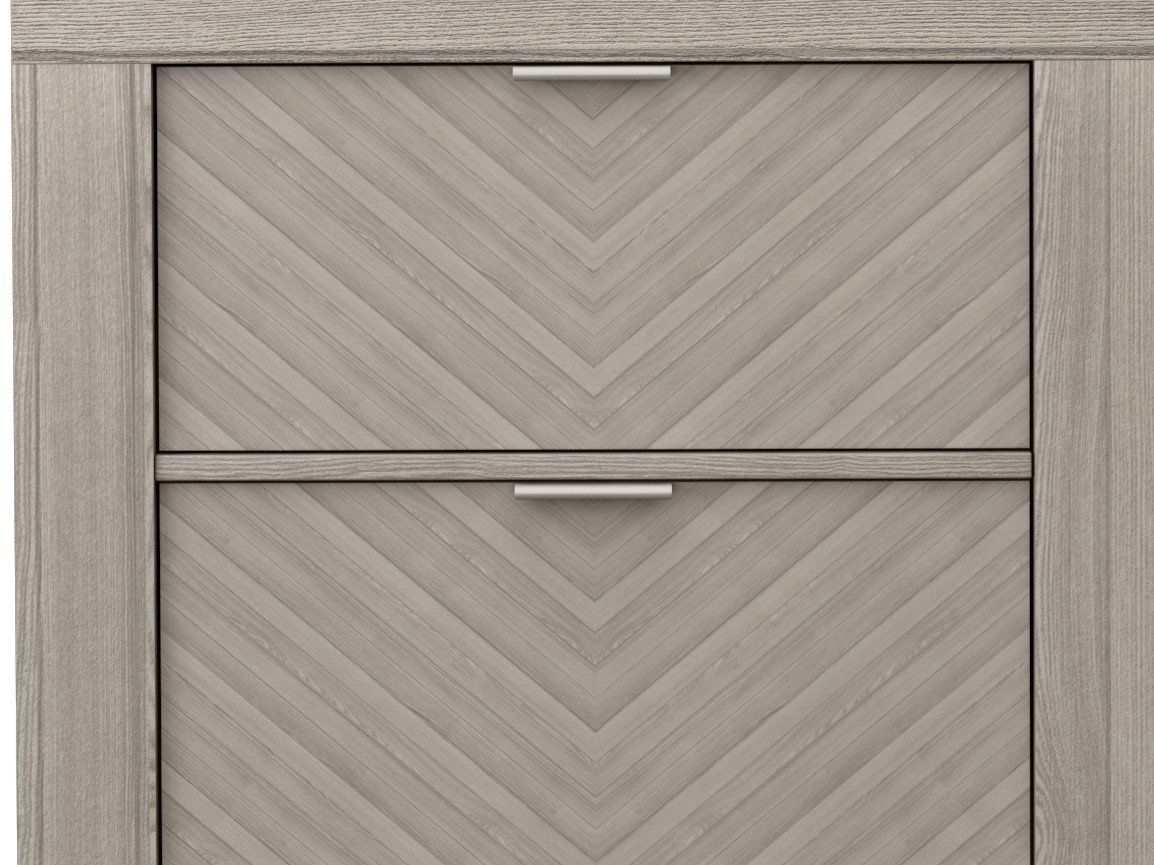 2 Drawer Nightstand - Light Gray - Image 4