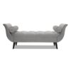 Alma - Tufted Flared Arm Entryway Bench - Opal Gray - Image 3