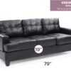 Sandridge - Upholstered Sofa - Black - Image 5