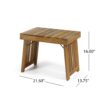 Temptation - Outdoor Foldable Side Table With Slat Design - Teak - Image 3