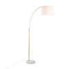 March - Contemporary Floor Lamp - Antique Brass / White - Image 2