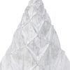 Resin / Foil Christmas Tree With Star Top (Set of 3) - White / Silver - Image 7