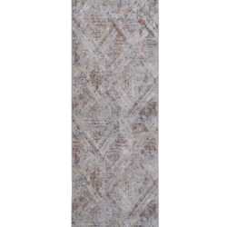 Payas - 2' X 8' Geometric Runner Rug - Beige