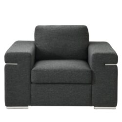 Gianna - Black Linen Fabric Arm Chair