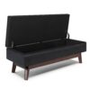Owen - Rectangular Storage Ottoman - Midnight Black - Image 2