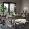 Dining Side Chair Set With Cushioned Back And Seat (Set of 2) - Weathered Gray / Natural - Image 10