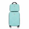 2 Piece Luggage Sets Lightweight Suitcase, Spinner Wheels, (20/14) - Light Blue - Image 5