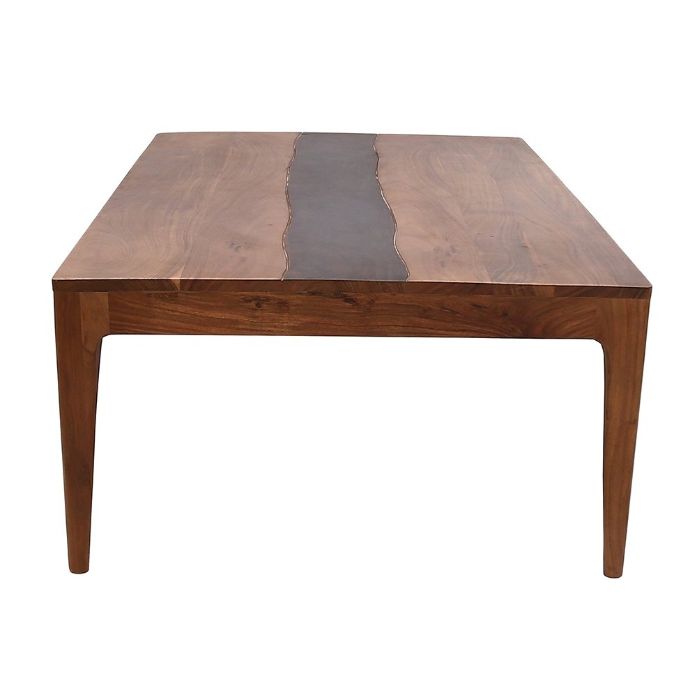 Wood Dining Table - Natural Wood / Brown - Image 4