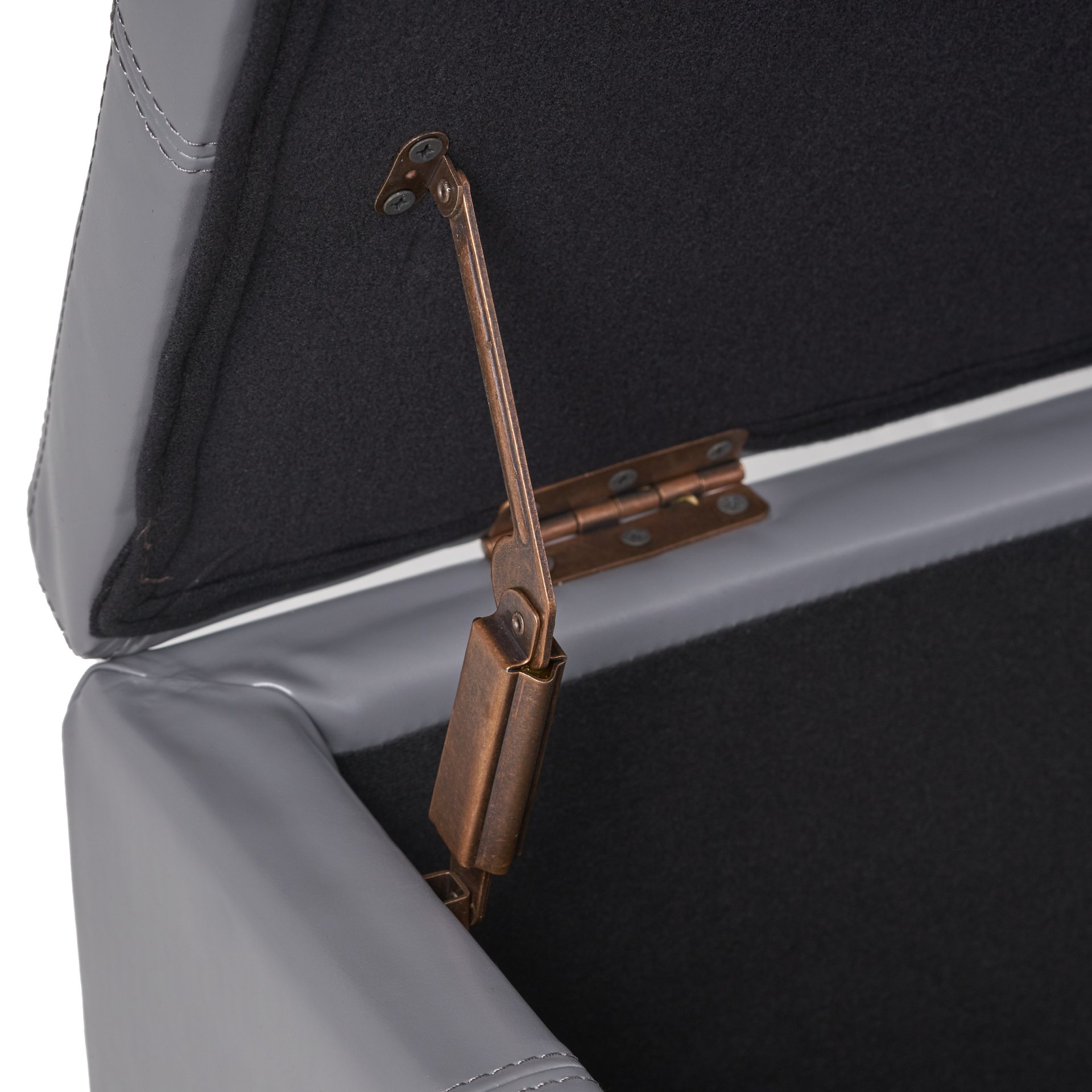 Glouster - Contemporary Storage Ottoman With Versatile Functionality - Gray - Image 10