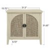 Rattan 2 Door Cabinet, Suitable For Bedroom - Natural - Image 3