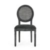 French Country Dining Chairs (Set of 2) With Retro Elegance - Gray - Image 6