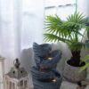 Decorative 4 Tier Nautilus Shell Water Fountain With Light For Indoor Outdoor - Blue - Image 6