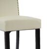 Barstools (Set of 2), Counter Height Upholstered Bar Stools For Kitchen Island - Beige - Image 12