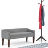 Parris - Upholstered Bench - Pebble Gray - Image 8