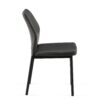 Dining Chairs Living Room Chair Modern Kitchen Armless Side Chair With Metal Legs (Set of 4) - Dark Gray - Image 8