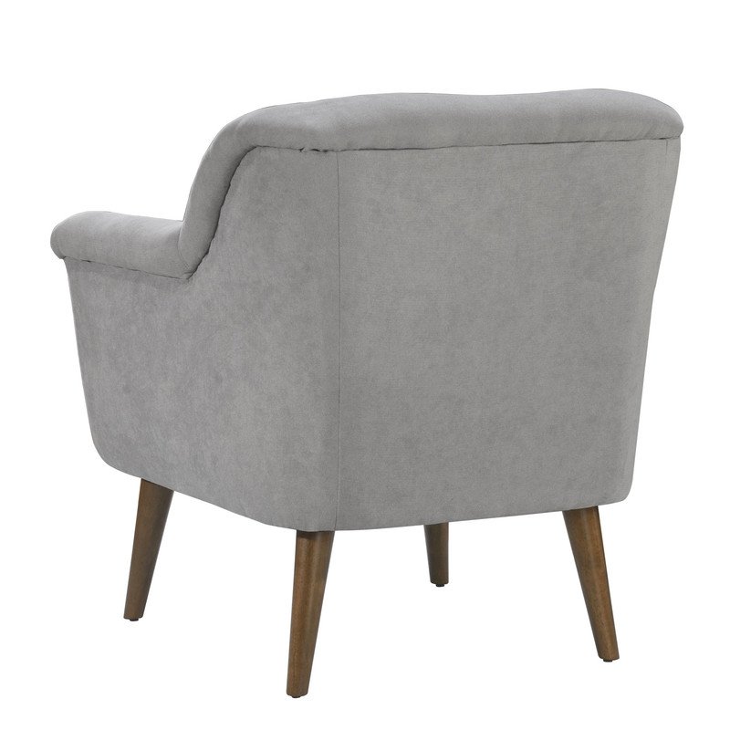 Shelby - Woven Fabric Oversized Armchair - Steel Gray - Image 4