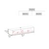 Moore - Floating TV Stand For Living Room With Modern Design - White - Image 3