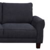 Belle - Sherpa Sectional Sofa With Left Facing Chaise - Black - Image 3