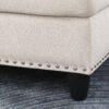 Alger - Wide Left Hand Facing Sofa & Chaise With Ottoman - Beige - Image 6