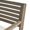 Helen - Outdoor Acacia Wood Dining Chair (Set of 2) - Gray / Creme - Image 13