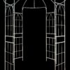Metal Garden Arch Iron Garden Arbors Gazebo Dia High Birdcage Shape Pergola Pavilion For Wedding Ceremony - Cream White - Image 16