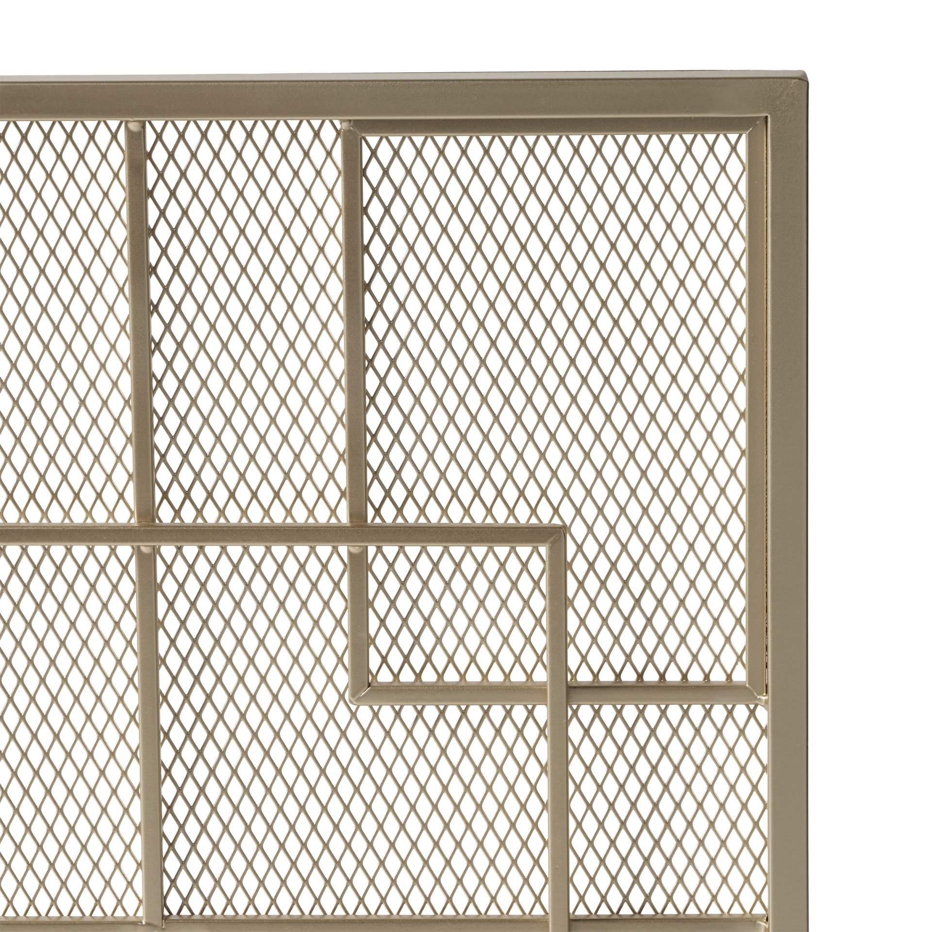 Dorothy - Modern Single Panel Iron Fire Screen - Gold - Image 8